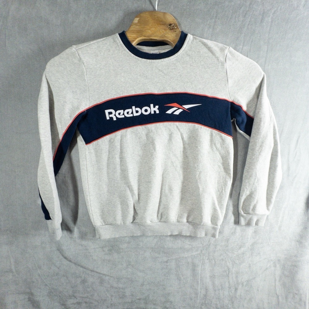 Reebok Retro Sweatshirt Mens Small Classic Logo‎ Activewear